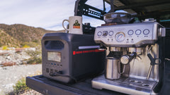 Sasquatch Outdoor 1800W Portable Power Station with Mug on top