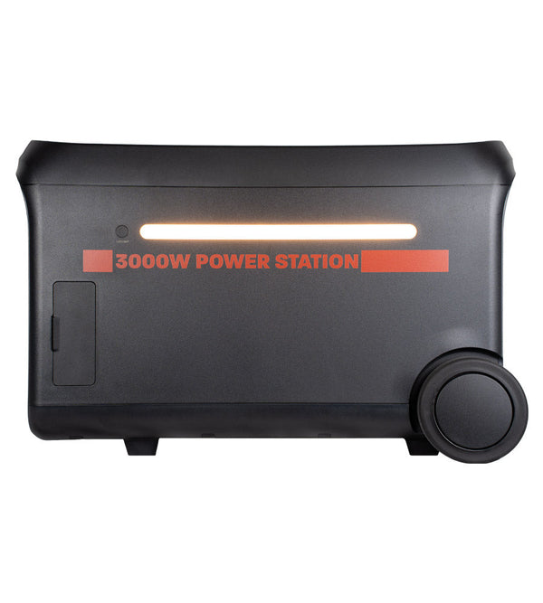 Sasquatch 3000W Portable Power Station Front Light On View 3