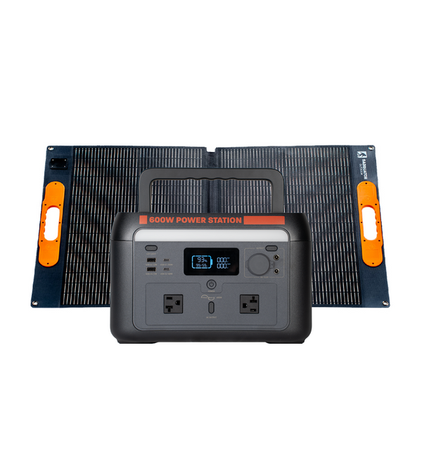 Sasquatch 600W Portable Power Station 100F Folding Solar Panel Bundle Demo