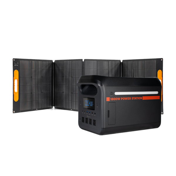 Sasquatch Outdoor 1800W Portable Power Station 200F Folding Solar Panel Bundle Demo
