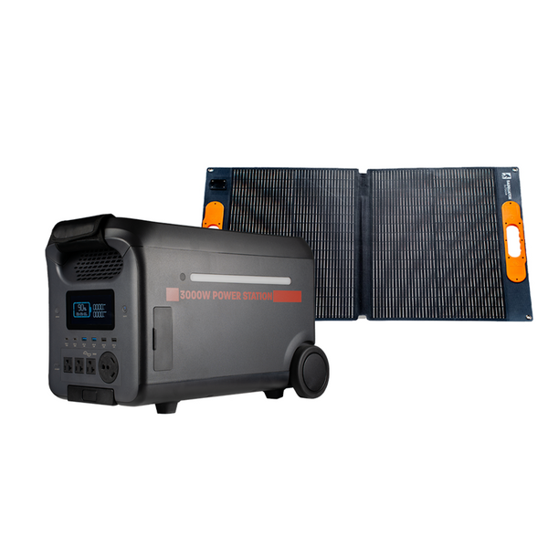 Sasquatch Outdoor 3000W Portable Power Station 100F Folding Solar Panel Bundle Demo