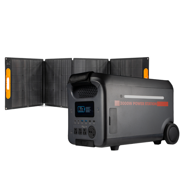 Sasquatch Outdoor 3000W Portable Power Station 200F Folding Solar Panel Bundle Demo