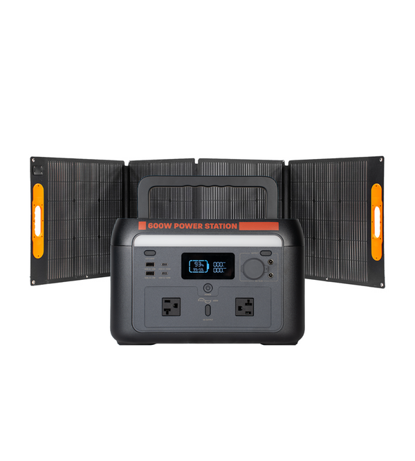 Sasquatch 600W Portable Power Station 200F Folding Solar Panel Bundle Demo