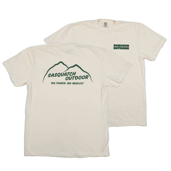 Sasquatch Outdoor Shirt National Park Sign Espresso Front and Back