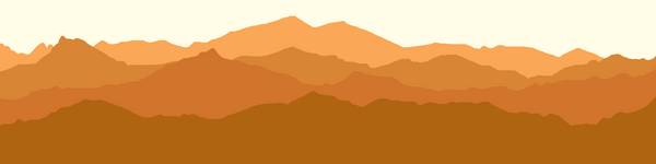 Burnt Orange Mountain Range Website Banner