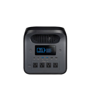 Sasquatch 1800W Portable Power Station Front Angle Screen On