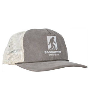 Sasquatch Outdoor Hat Embroidered Logo Brown Side