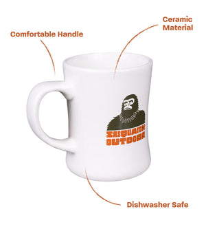 Sasquatch Outdoor Mug Infographic