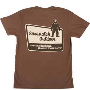 Sasquatch Outdoor Shirt National Park Sign Espresso Back