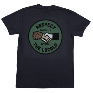 Sasquatch Outdoor Shirt Charcoal Locals Back
