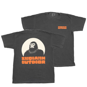 Sasquatch Outdoor Shirt Silhouette Pepper Front and Back Youth Size