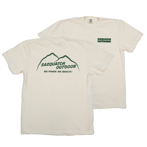 Sasquatch Outdoor Shirt National Park Sign Espresso Front and Back