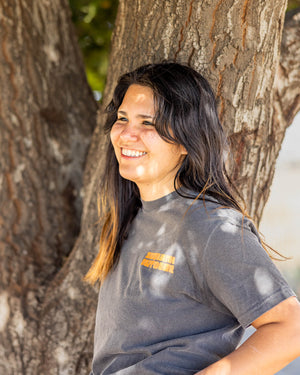 Sasquatch Outdoor Pepper Shirt Front Onsite Lifestyle Smile with Soul