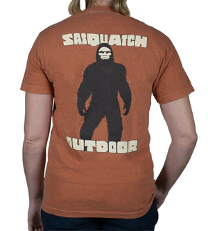 Sasquatch Silhouette Shirt Yam Woman Back Pocket